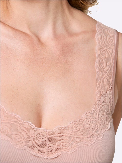 Lot de 2  - Débardeur Côtes Fines - Taille Standard - Witt - Kiabi