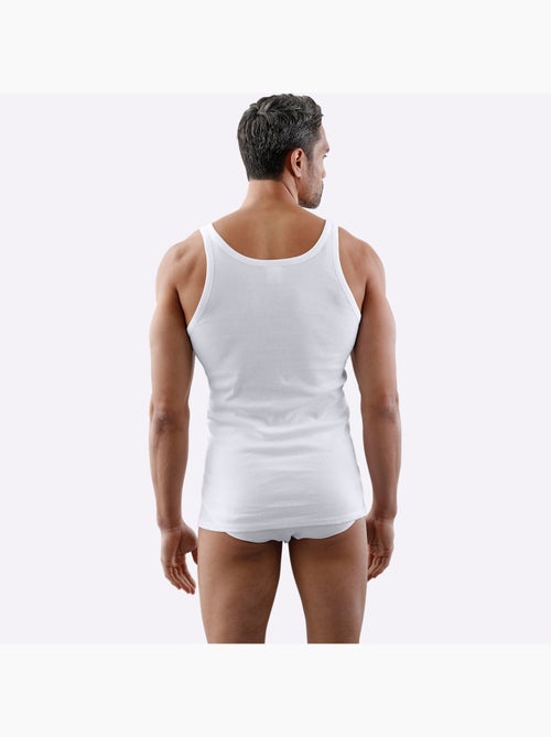Lot de 2  - débardeur côtes fines et doubles - taille standard - witt - Kiabi