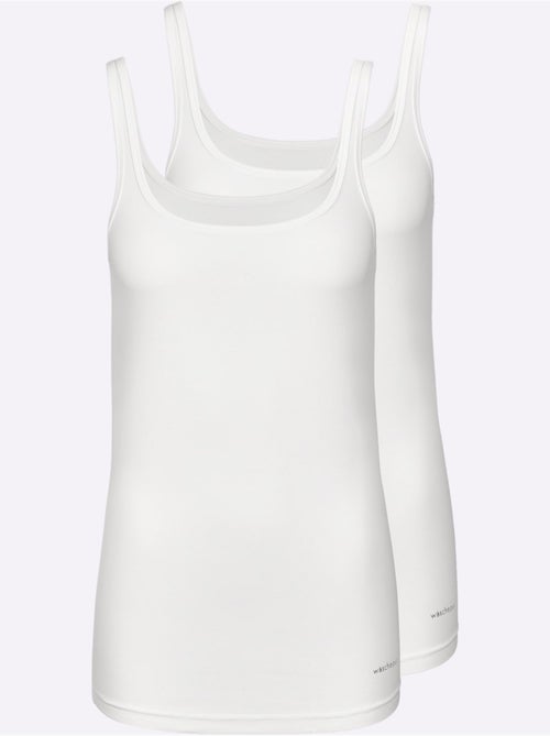 Lot de 2 - débardeur jersey fin - taille standard - witt - Kiabi Lot de 2 - débardeur jersey fin - taille standard - witt - Kiabi