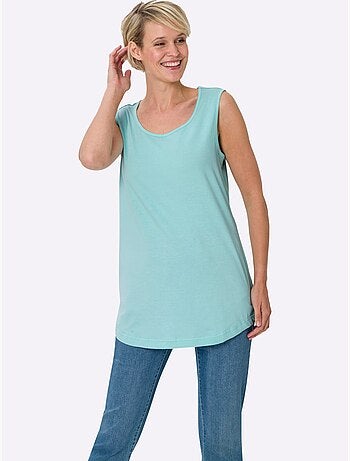 Lot de 2 - Débardeur Long Jolie Coupe Longue Moderne - Taille Standard - Moda Vilona
