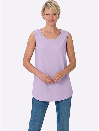 Lot de 2 - Débardeur Long Jolie Coupe Longue Moderne - Taille Standard - Moda Vilona