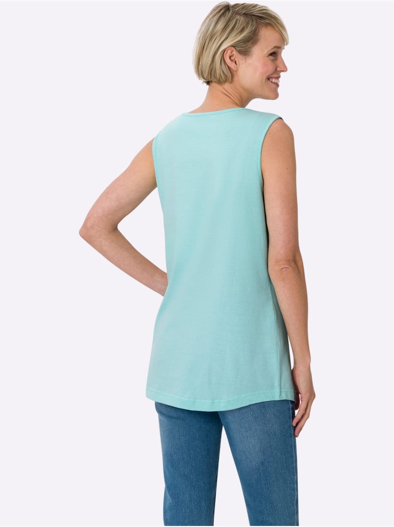 Lot de 2  - Débardeur Long Jolie Coupe Longue Moderne - Taille Standard - Moda Vilona Parme - Kiabi