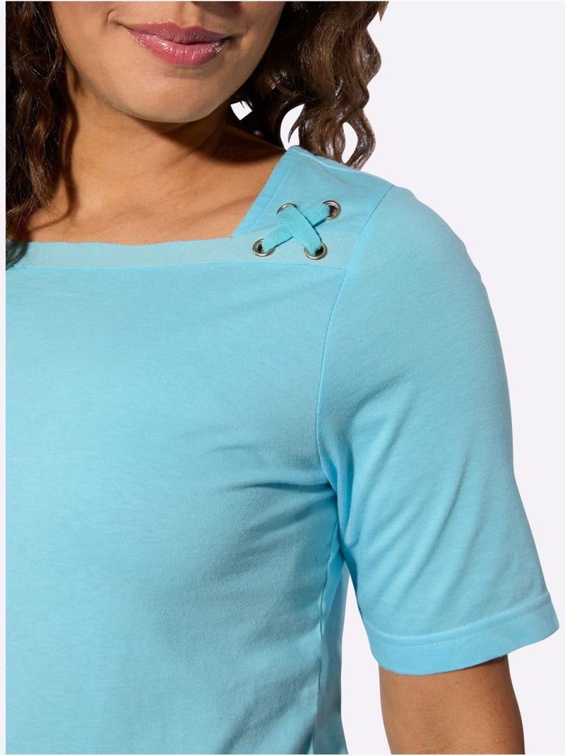 Lot de 2  - Ensemble T-shirts Pur Coton - Taille Standard - Witt Bleu - Kiabi