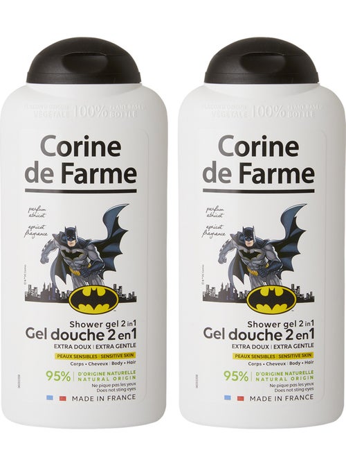 Lot de 2 - Gel Douche 2en1 Extra Doux Corps & Cheveux Batman - Kiabi