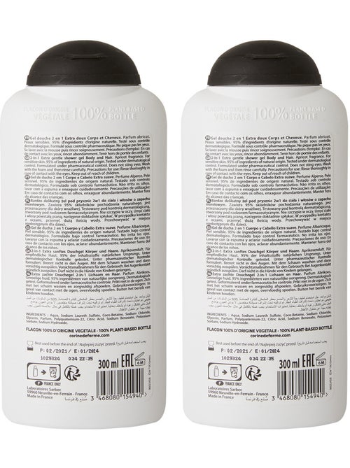 Lot de 2 - Gel Douche 2en1 Extra Doux Corps & Cheveux Batman - Kiabi