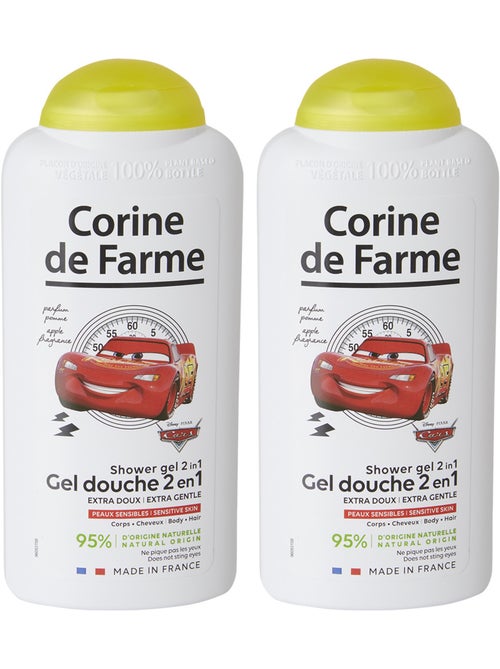 Lot de 2 - Gel douche 2en1 Extra Doux Corps & Cheveux Cars - Kiabi Lot de 2 - Gel douche 2en1 Extra Doux Corps & Cheveux Cars - Kiabi