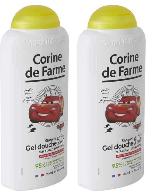 Lot de 2 - Gel douche 2en1 Extra Doux Corps & Cheveux Cars - Kiabi Lot de 2 - Gel douche 2en1 Extra Doux Corps & Cheveux Cars - Kiabi