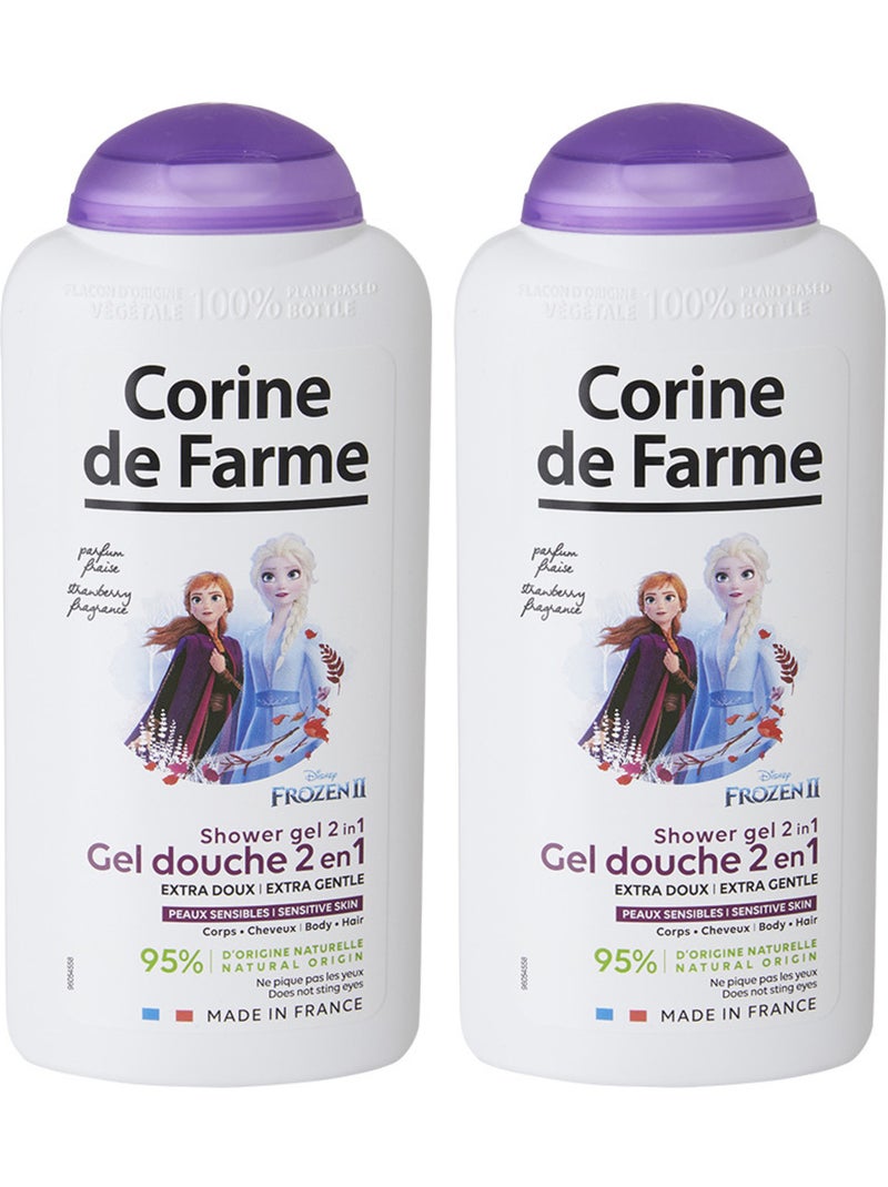 Lot de 2 - Gel douche Extra-Doux 2en1 Corps & Cheveux Reine des Neiges II Blanc Multicolore - Kiabi