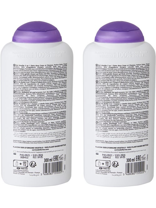 Lot de 2 - Gel douche Extra-Doux 2en1 Corps & Cheveux Reine des Neiges II - Kiabi Lot de 2 - Gel douche Extra-Doux 2en1 Corps & Cheveux Reine des Neiges II - Kiabi