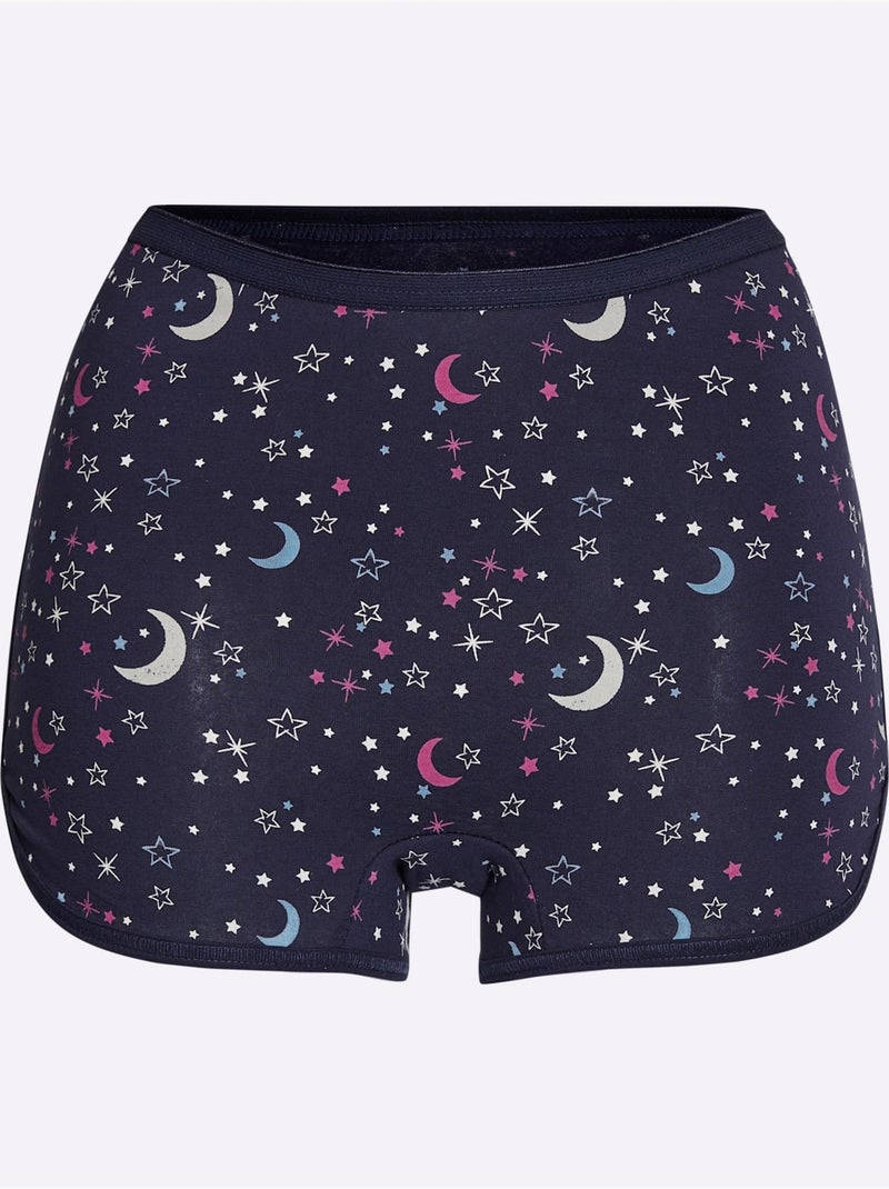 Lot de 2  - Hipster Jersey Fin - Taille Standard - Witt Bleu marine - Kiabi