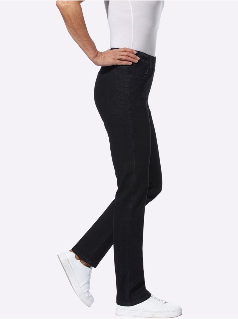 Lot de 2  - Jean  - Taille Standard - Moda Vilona Gris Noir - Kiabi
