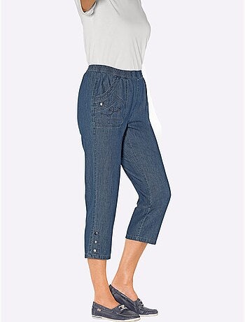 Lot de 2 - Jean 3/4 100% Coton - Taille Courte - Witt