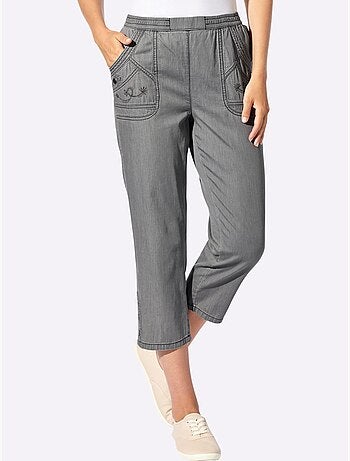 Lot de 2 - Jean 3/4 100% Coton - Taille Courte - Witt