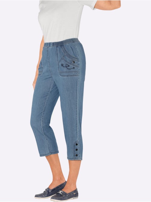 Lot de 2 - Jean 3/4 100% Coton - Taille Standard - Witt - Kiabi Lot de 2 - Jean 3/4 100% Coton - Taille Standard - Witt - Kiabi