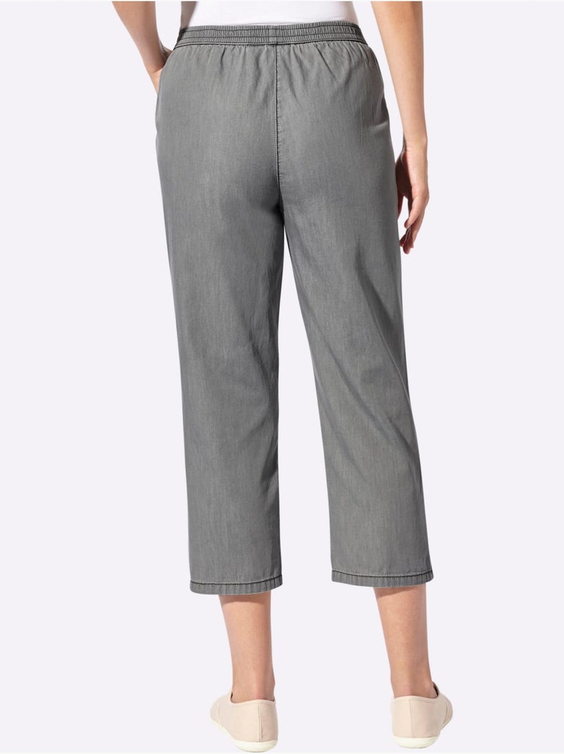 Lot de 2  - Jean 3/4 100% Coton - Taille Standard - Witt Gris Noir - Kiabi