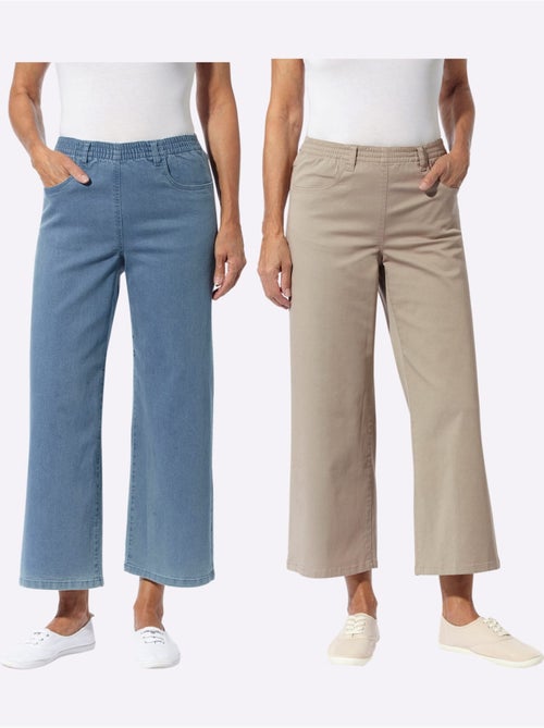 Lot de 2  - Jean 7/8 - Taille Standard - Moda Vilona - Kiabi
