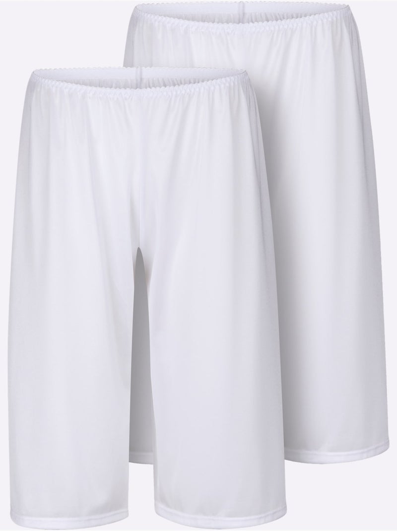 Lot de 2  - Jupon-culotte Antistatique - Taille Standard - Witt Blanc - Kiabi