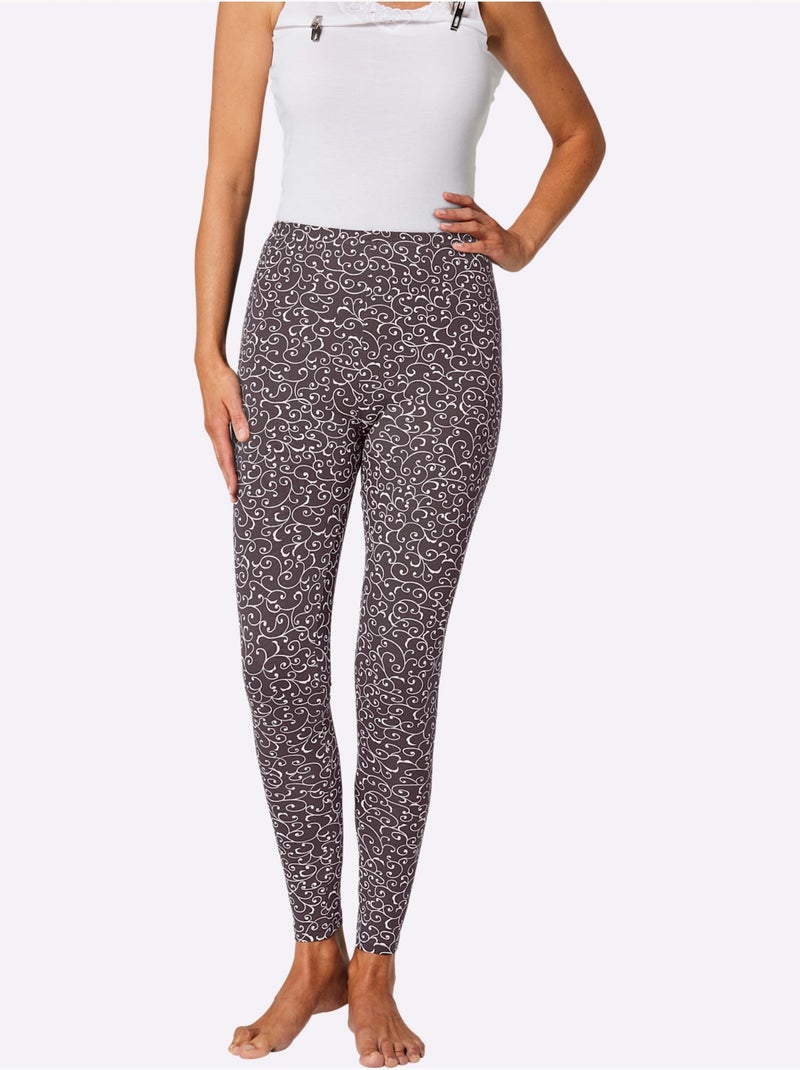 Lot de 2  - Legging Jersey Fin - Taille Standard - Witt Gris taupe - Kiabi