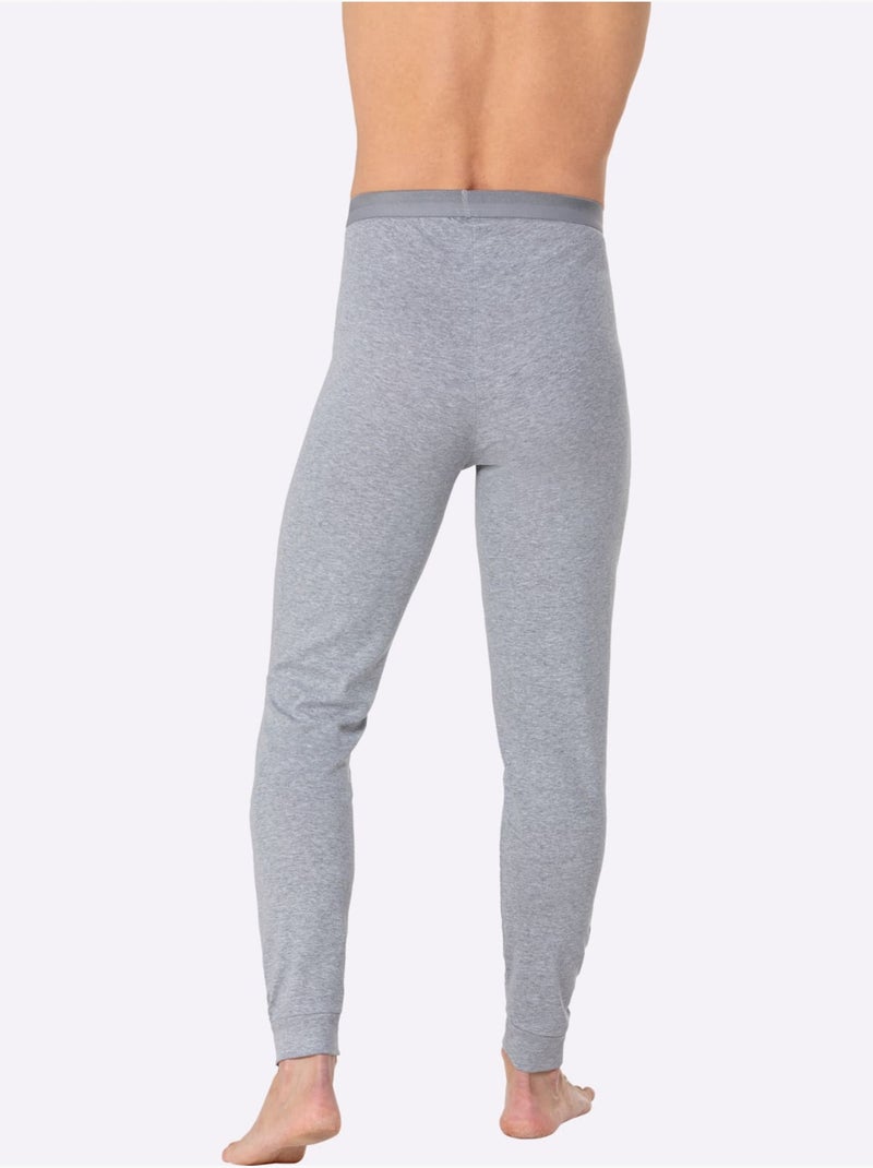 Lot de 2  - legging long côtes fines - taille standard - witt Noir Bleu marine Gris - Kiabi