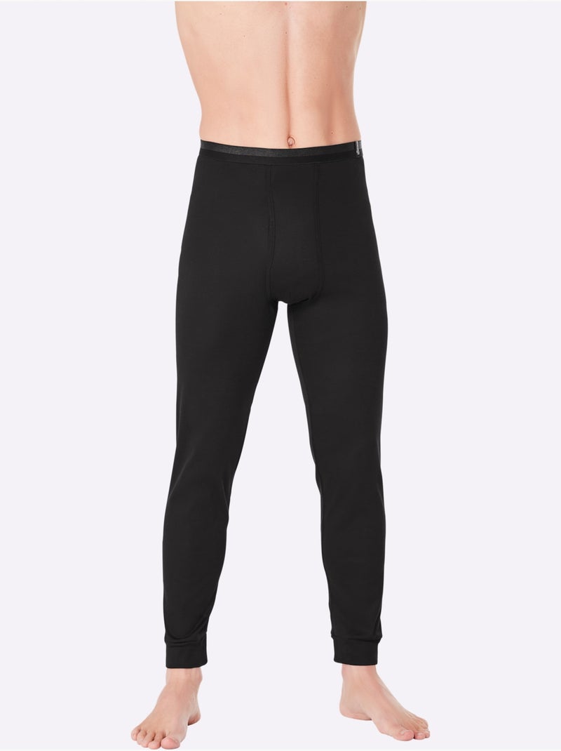 Lot de 2  - legging long côtes fines - taille standard - witt Noir Gris - Kiabi