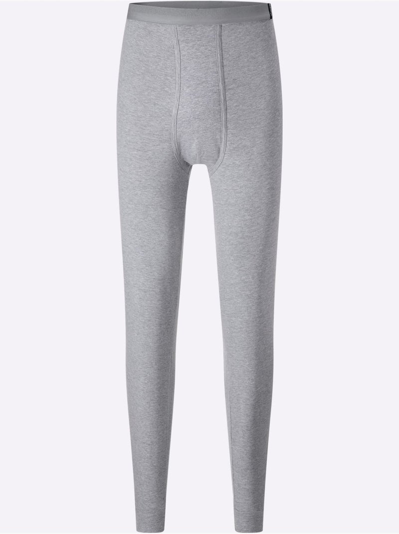 Lot de 2  - legging long côtes fines - taille standard - witt Noir Gris - Kiabi