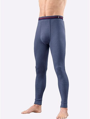 Lot de 2 - legging pour homme, long côtes fines - taille standard - witt