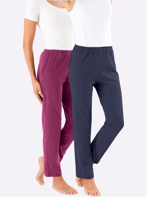 Lot de 2 - Pantalon De Loisirs - Taille Standard - Moda Vilona - Kiabi Lot de 2 - Pantalon De Loisirs - Taille Standard - Moda Vilona - Kiabi