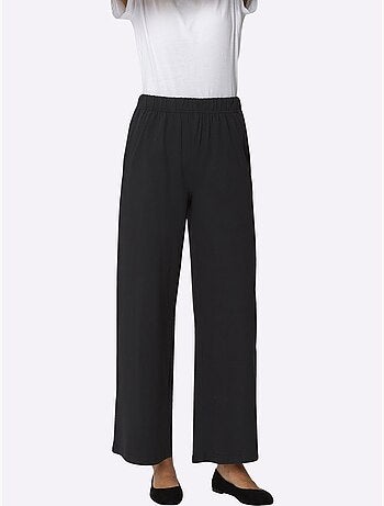 Pantalon de loisirs avec ceinture élastique et poches cousues - Taille standard - Moda Vilona