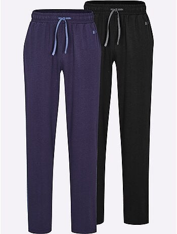 Lot de 2 - pantalons jersey fin - taille moyenne - witt