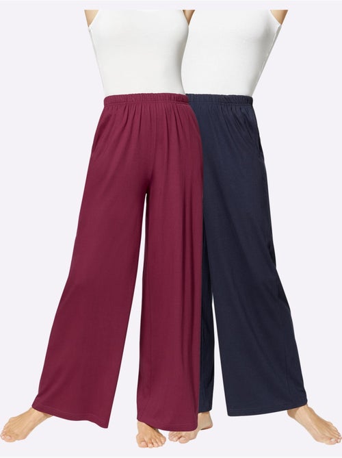 Lot de 2  - Pantalons Jersey Fin - Taille Standard - Witt - Kiabi