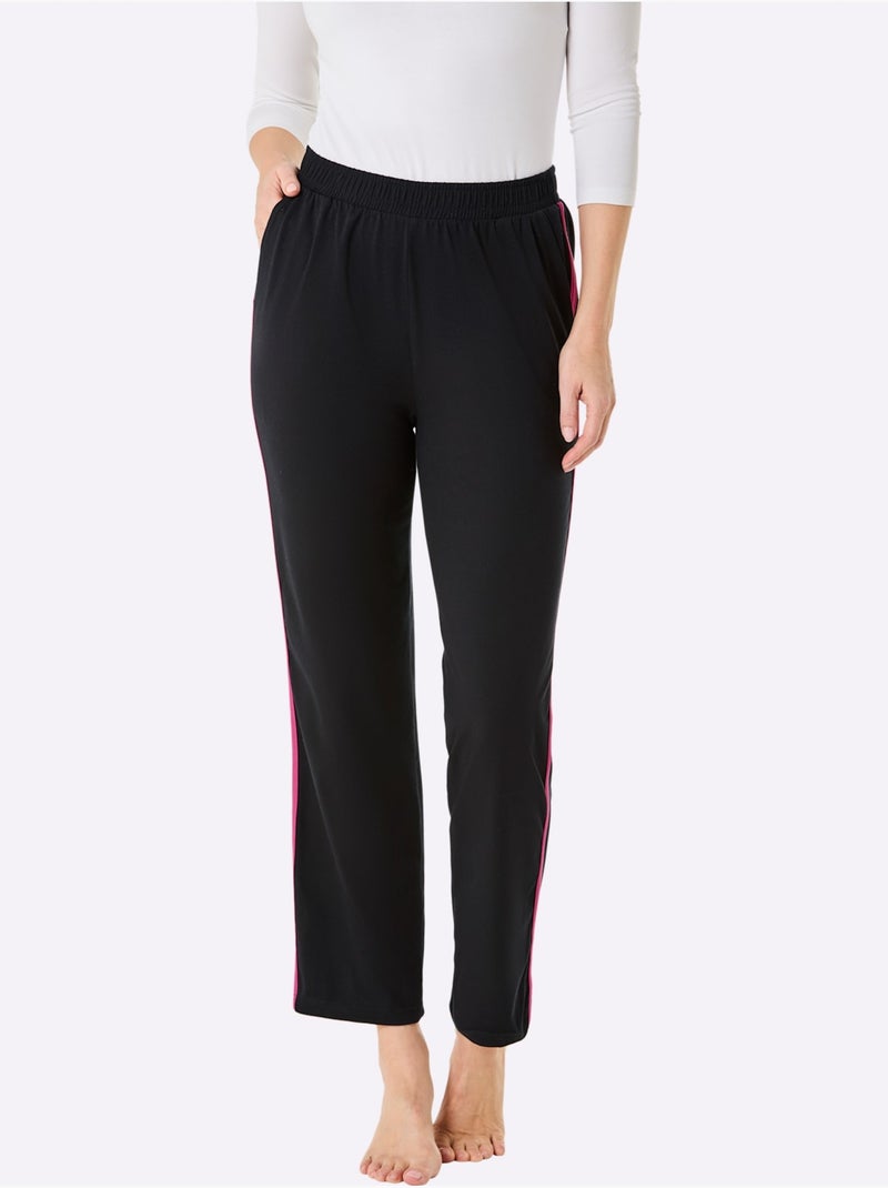Lot de 2  - Pantalons Jersey Fin - Taille Standard - Witt Noir Rose - Kiabi