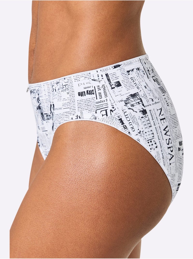 Lot de 2  - Panties - Taille Standard - Witt Blanc Noir - Kiabi