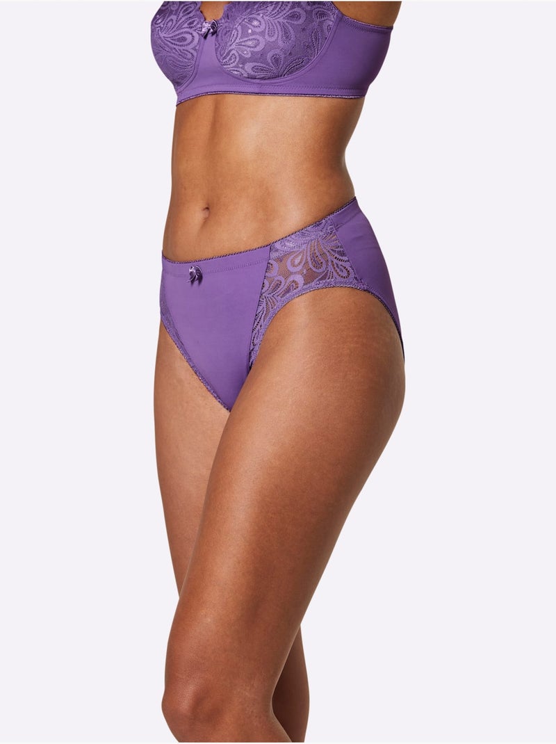 Lot de 2  - Panties - Taille Standard - Witt Mauve lilas - Kiabi