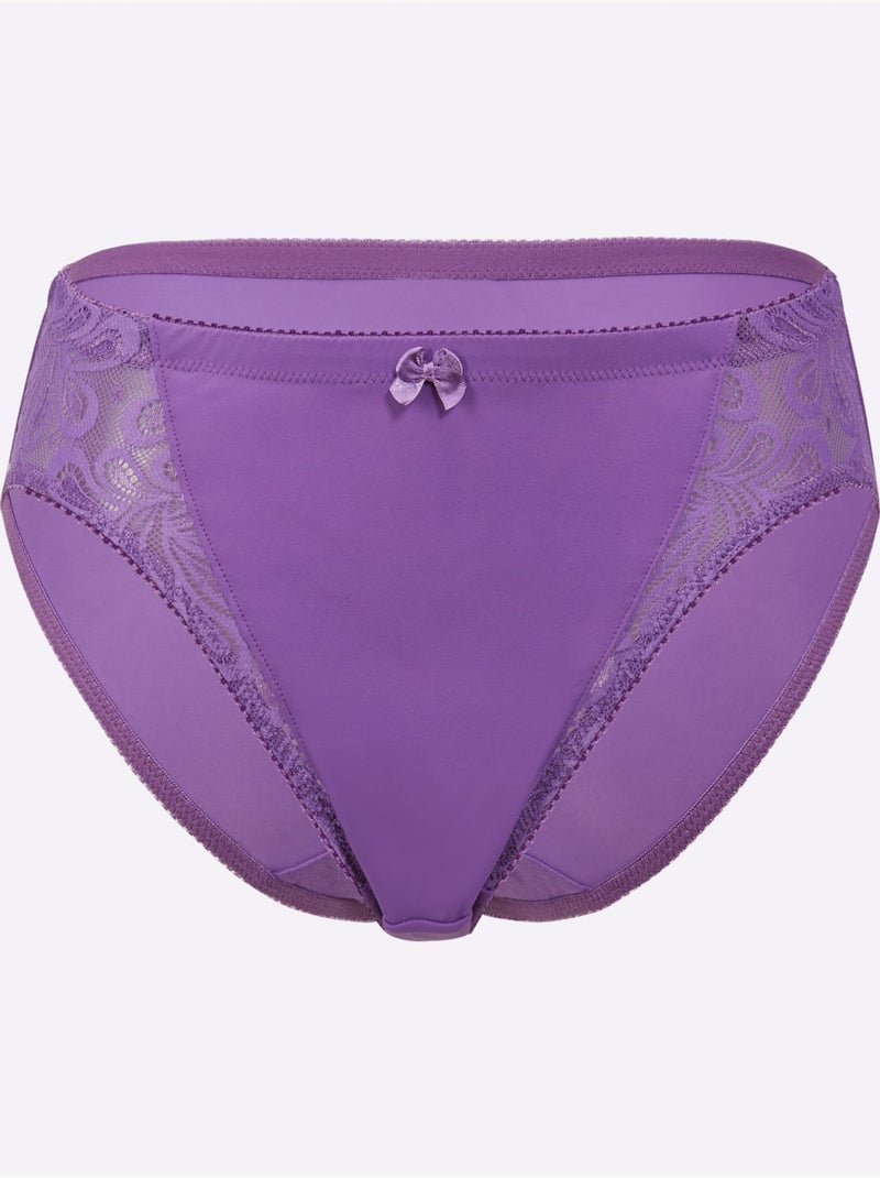 Lot de 2  - Panties - Taille Standard - Witt Mauve lilas - Kiabi