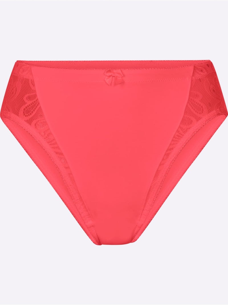 Lot de 2  - Panties - Taille Standard - Witt Rouge - Kiabi