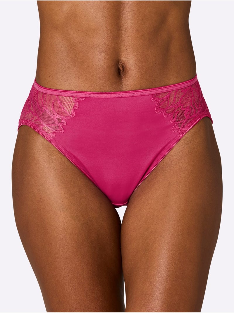 Lot de 2  - Panties à Fleurs - Taille Standard - Witt Magenta - Kiabi