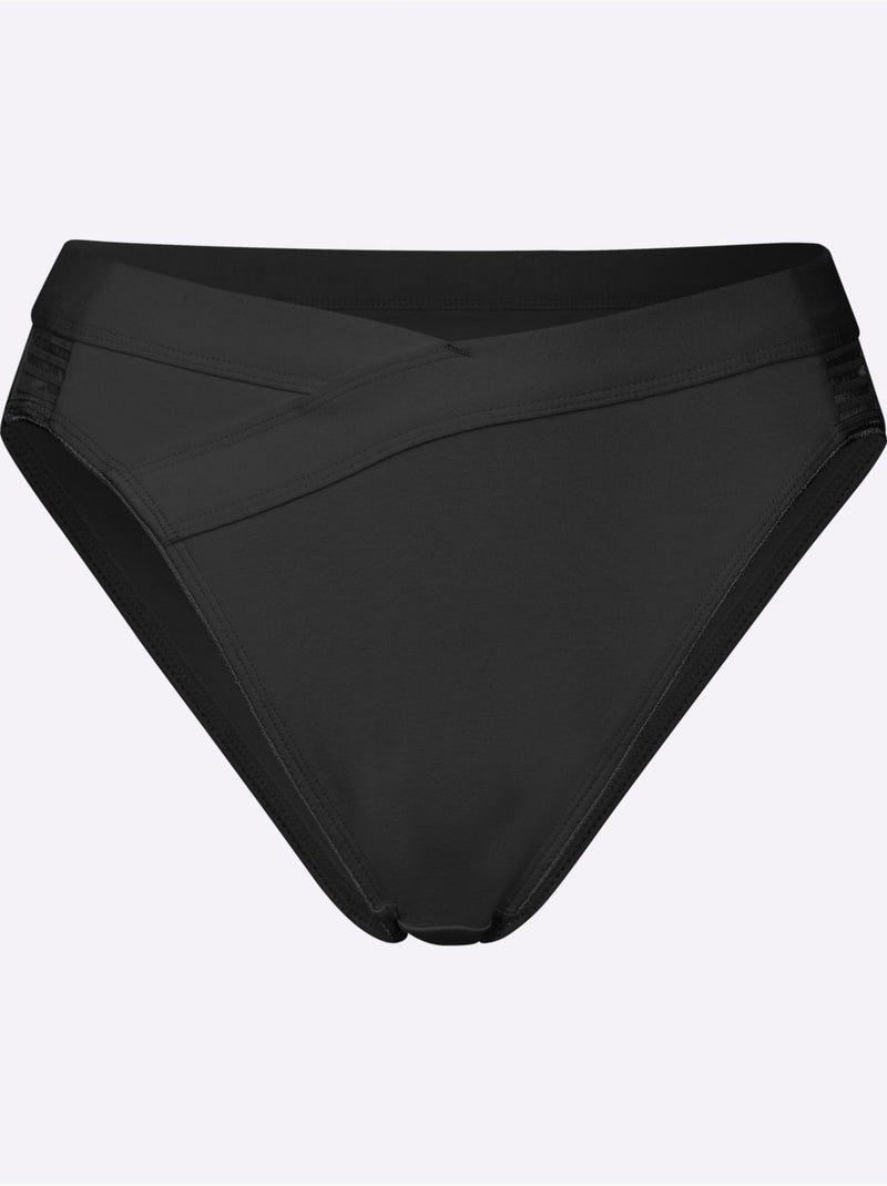Lot de 2  - panties jersey fin - taille standard - witt Noir - Kiabi