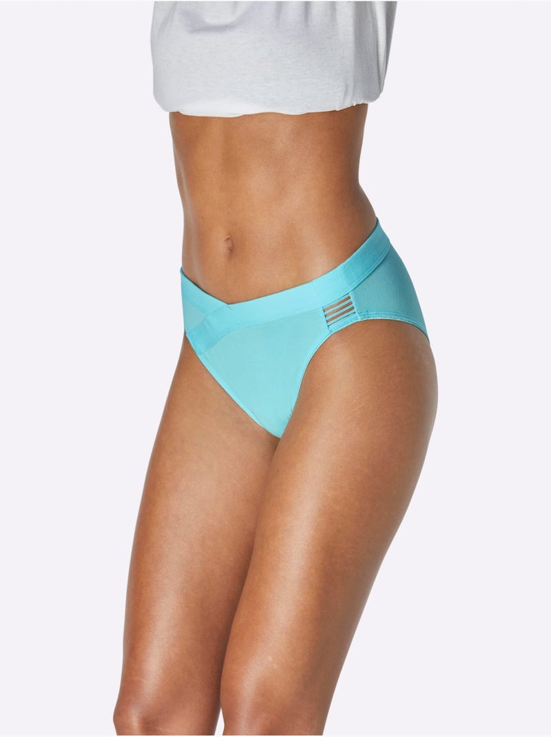 Lot de 2  - panties jersey fin - taille standard - witt Vert d'eau - Kiabi