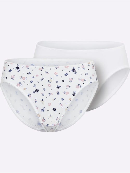 Lot de 2 - panties motif imprimé - taille standard - witt - Kiabi Lot de 2 - panties motif imprimé - taille standard - witt - Kiabi