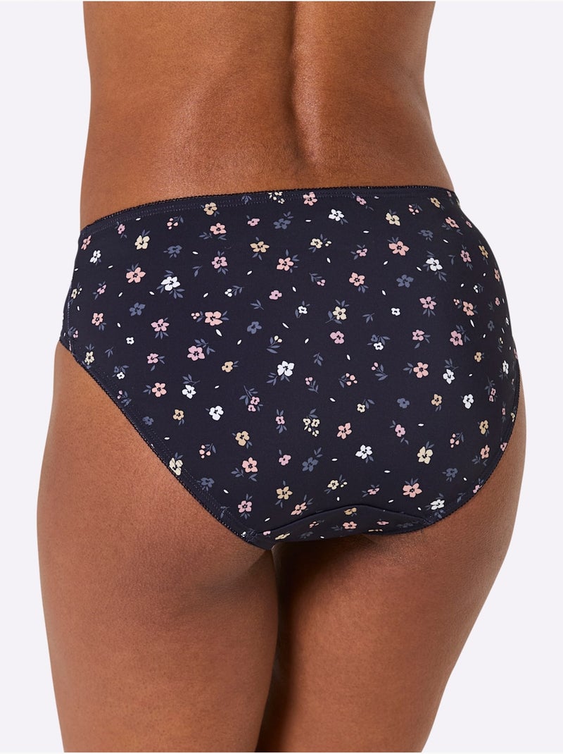 Lot de 2  - panties motif imprimé - taille standard - witt Bleu Violet - Kiabi