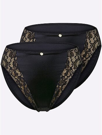 Lot de 2 - Panty Dentelle - Taille Standard - Witt