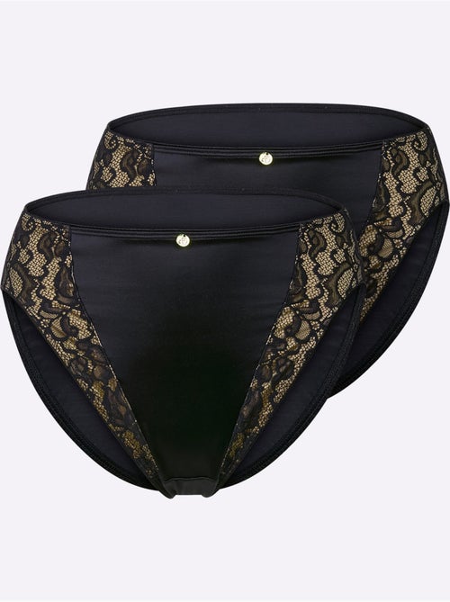 Lot de 2  - Panty Dentelle - Taille Standard - Witt - Kiabi