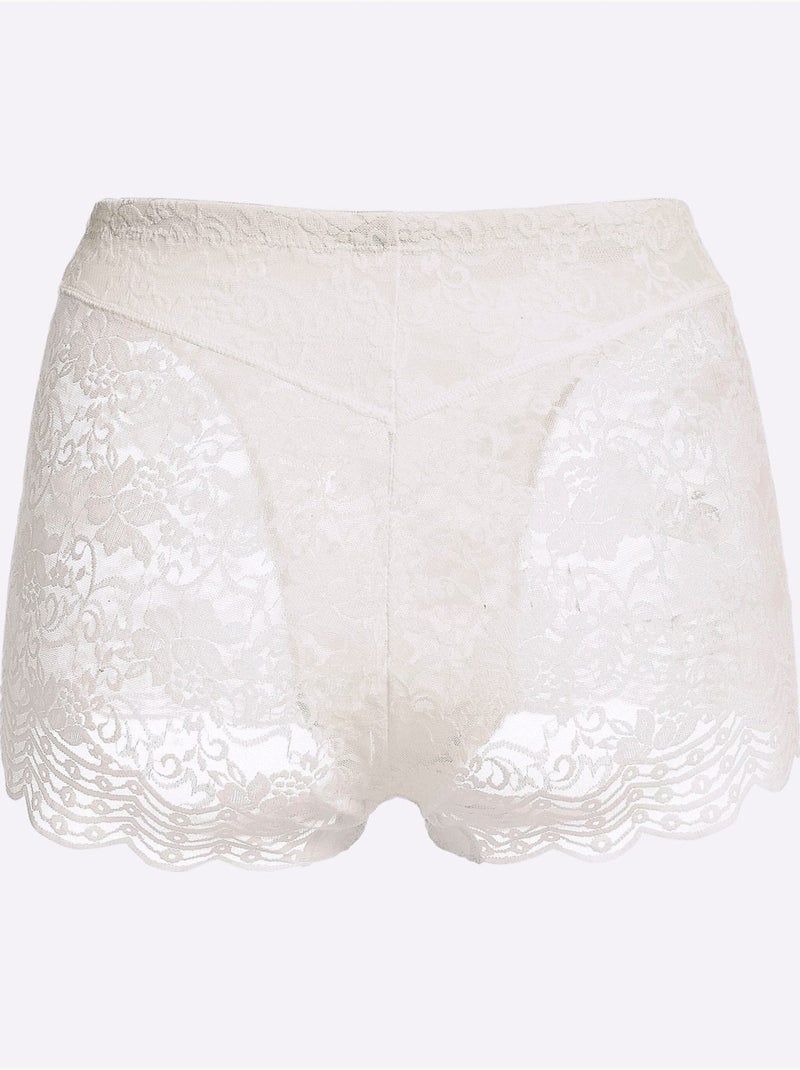 Lot de 2  - Panty élasthanne - Taille Standard - Witt Blanc - Kiabi