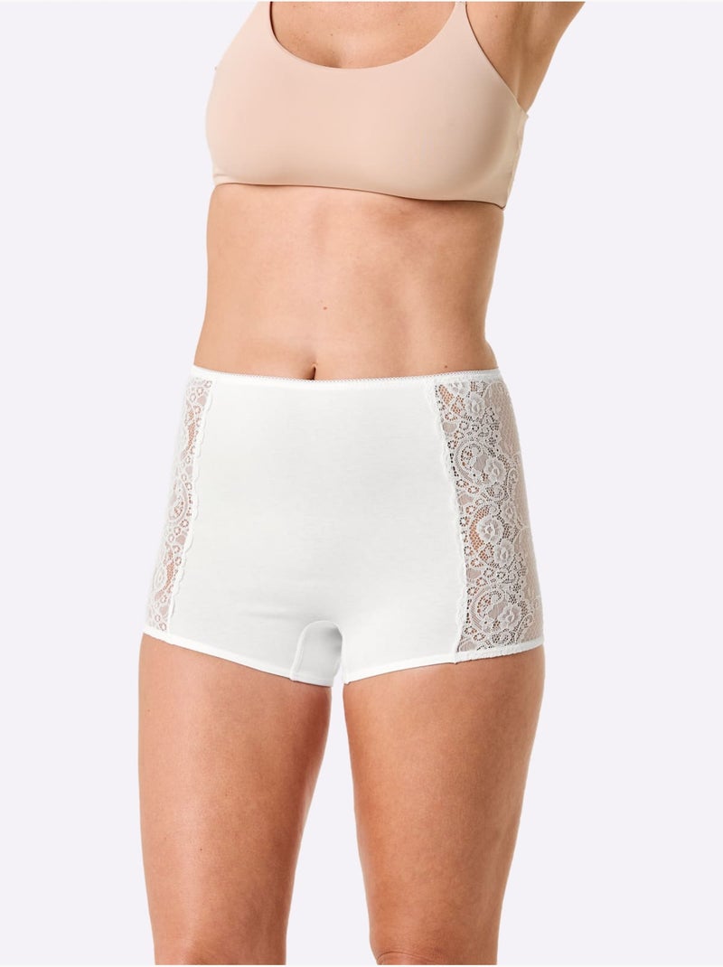 Lot de 2  - Panty Jersey Fin - Taille Standard - Witt Blanc - Kiabi