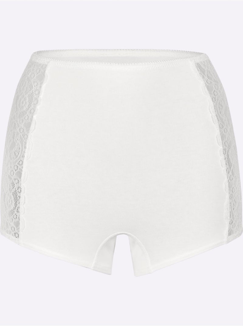 Lot de 2  - Panty Jersey Fin - Taille Standard - Witt Blanc - Kiabi