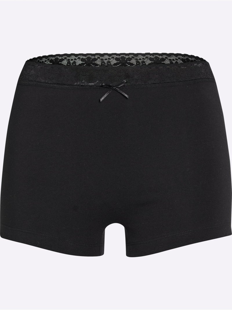 Lot de 2  - Panty Jersey Fin - Taille Standard - Witt Noir - Kiabi