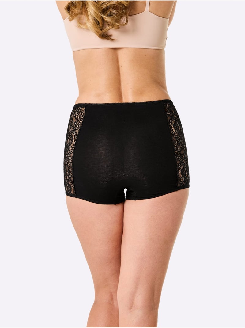 Lot de 2  - Panty Jersey Fin - Taille Standard - Witt Noir - Kiabi