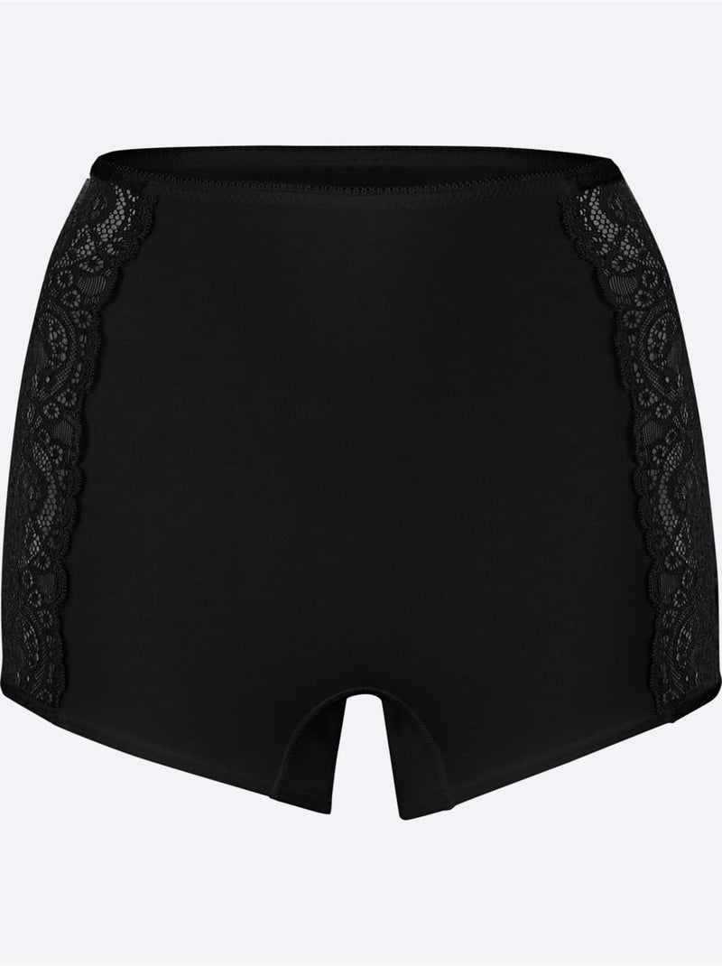 Lot de 2  - Panty Jersey Fin - Taille Standard - Witt Noir - Kiabi