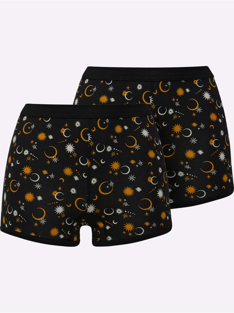 Lot de 2  - Panty Jersey Fin - Taille Standard - Witt Noir - Kiabi