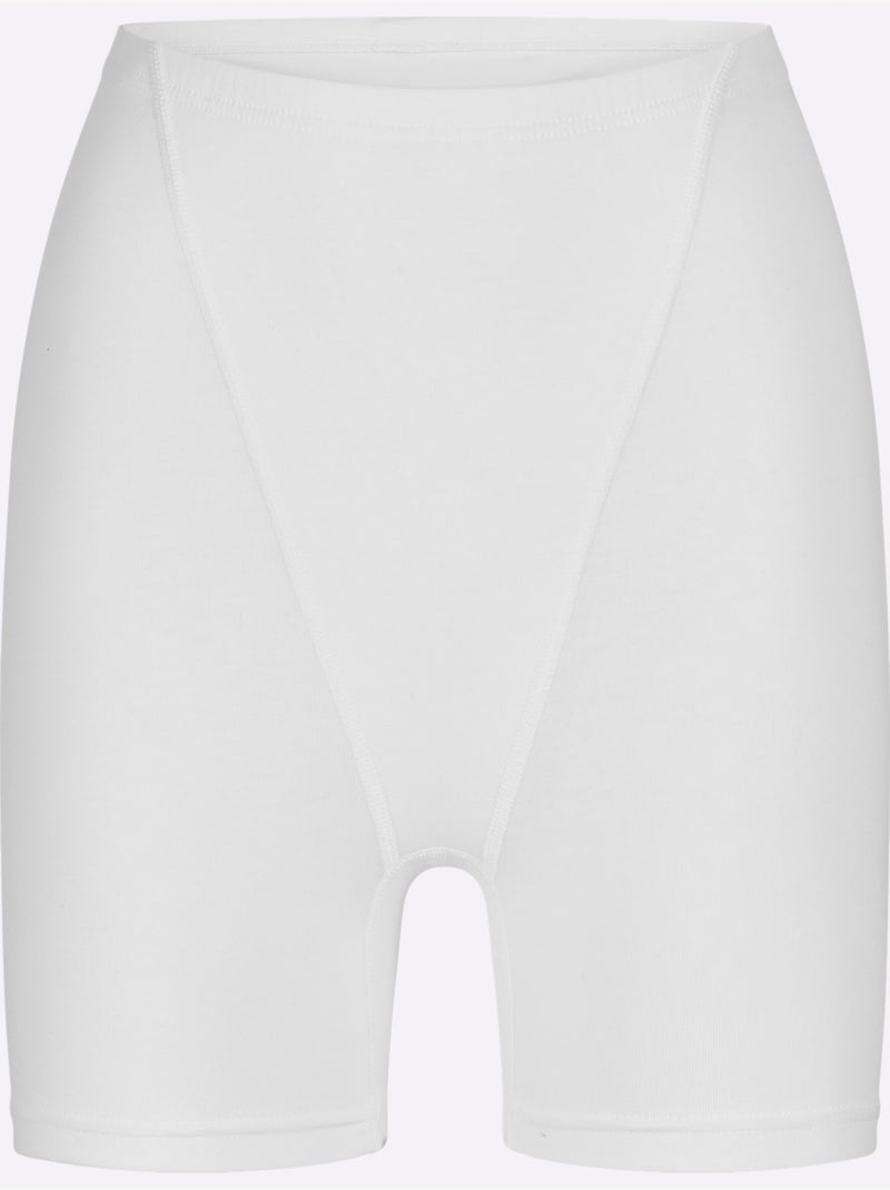 Lot de 2  - Panty Long Jersey Fin - Taille Standard - Witt Blanc - Kiabi